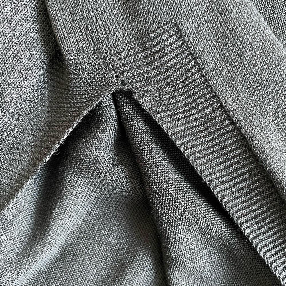Eileen Fisher Tencel Semi Sheer Tunic Top Small Greyside Slits Lagenlook Coastal - Picture 5 of 11